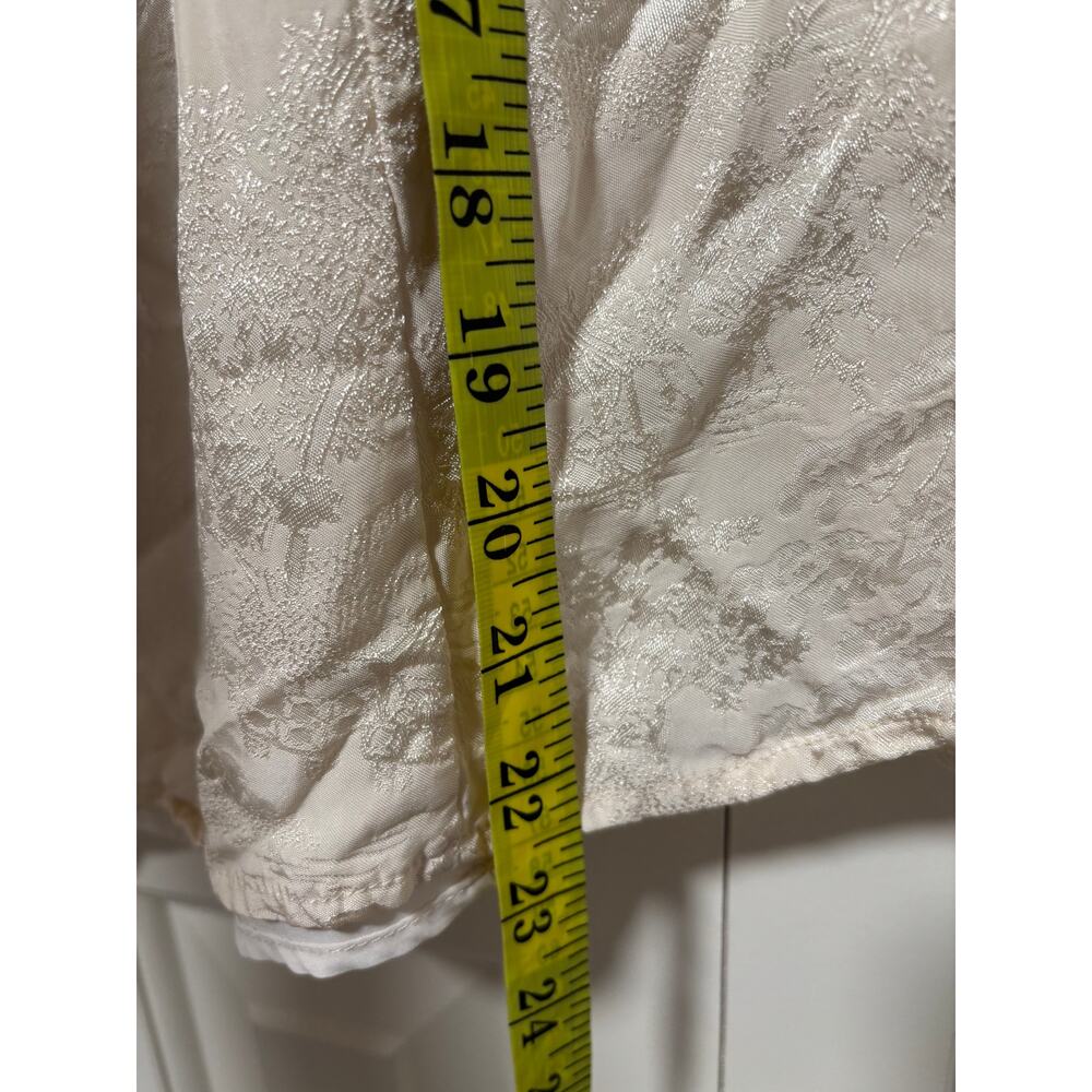 Skyte Moon Strapless Ivory Brocade Dress S - Picture 4 of 8